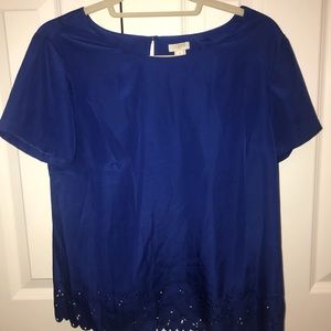 JCREW Royal Blue Blouse